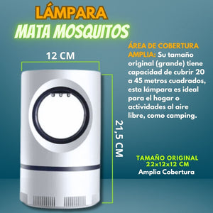 LAMPARA MATA MOSQUITO CON LUZ VIOLETA 🌪️