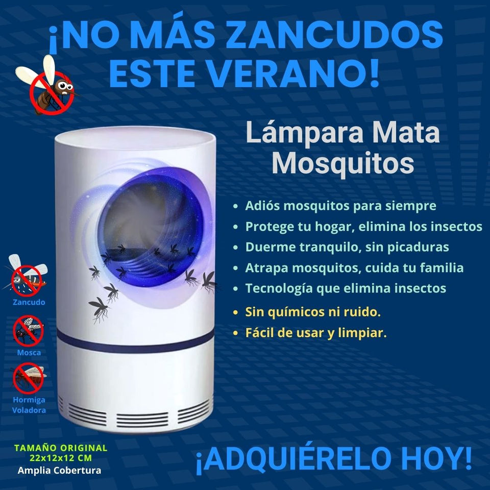 LAMPARA MATA MOSQUITO CON LUZ VIOLETA 🌪️